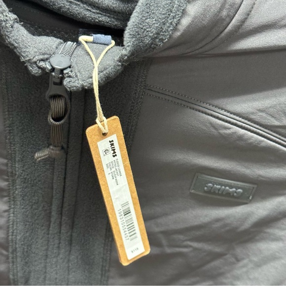 SKIMS fleece lounge fitted jacket storm - Picture 6 of 7